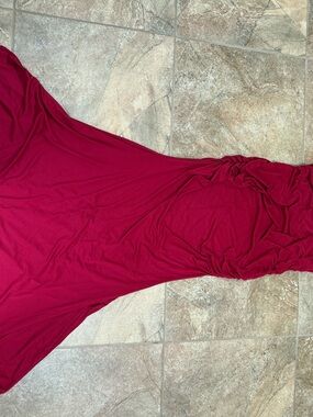 Pinkblush red Maternity gown - mermaid cut